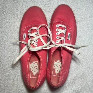 VANS Classic Coral Pink Skater Sneakers  - Women's Size 6.5, Men's 5